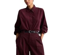 Langarmbluse MARC O'POLO DENIM "aus Organic Cotton", Damen, Gr. M, rot (mahagony jam), Obermaterial: 100% Baumwolle, unifarben, regular fit normal, Manschette, Blusen (58979153-M) mahagony jam