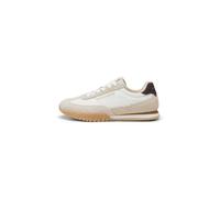 Sneaker MARC O'POLO "aus Leder und Mesh", Damen, Gr. 41, sanftes weiß, Obermaterial: 100% Leder, unifarben, Schuhe Sneaker (35238669-41) sanftes weiß