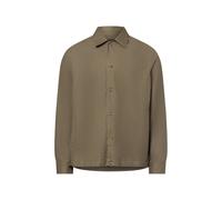 Marc O'Polo Freizeithemd mit Leinenanteil Herren Comfort Fit Baumwolle khaki, XL