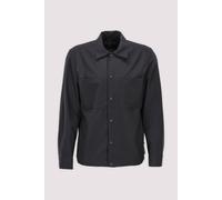 Hemdjacke MARC O'POLO "DFB Travel Collection", Herren, Gr. XXL, deep night blau, Obermaterial: 53% Polyester, 44% Schurwolle, 3% Elasthan, gerade, Manschette, Jacken (89835307-XXL) deep night blau