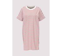 Marc OߴPolo Denim Damen Jerseykleid aus Bio-Baumwolle gestreift, Mehrfarbig (Dark Red Multi 01), XL