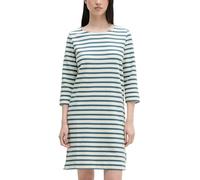 Jerseykleid MARC O'POLO "aus weichem Jersey", Damen, Gr. L, Normalgrößen, medium blau, Obermaterial: 100% Baumwolle, gestreift, loose fit kurz, U-Boot-Ausschnitt, normaler Saum, Kleider Jerseykleid (8