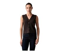 Marc O'Polo - Gestrickte Weste mit V-Ausschnitt und Knöpfen - - Jackets - Damen - Braun - M