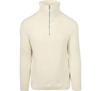 Marc O'Polo Half Zip Pullover Ecru - Größe L Wollweiß L