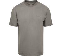 T-Shirt MARC O'POLO "aus schwerem Bio-Baumwoll-Jersey", Herren, Gr. M, grau (graphite dust), Obermaterial: 100% Baumwolle, unifarben, Basic, relaxed fit, Rundhals, normaler Saum, Shirts T-Shirt (93861