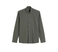 Langarmhemd MARC O'POLO "mit grafischer Musterstruktur", Herren, Gr. XL, Normalgrößen, braun (multi, copley braun), Obermaterial: 100% Baumwolle, gemustert, figurbetont normal, Doppelmanschette, Hemde