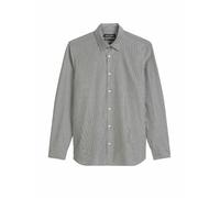 Langarmhemd MARC O'POLO "mit garngefärbtem Streifenmuster", Herren, Gr. XXL, Normalgrößen, multi, copley braun, Obermaterial: 100% Baumwolle, gestreift, casual, figurbetont normal, Langarm Doppelmansc