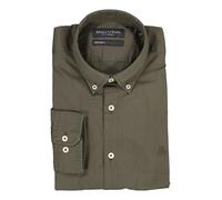 Marc O'Polo Hemd Herren Regular Fit Langarm Baumwolle grün, XL