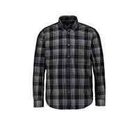 Langarmhemd MARC O'POLO "aus weicher Bio-Baumwolle", Herren, Gr. M, Normalgrößen, multi, broken graphite, Obermaterial: 100% Baumwolle, kariert, casual, regular fit normal, Langarm Doppelmanschette, H