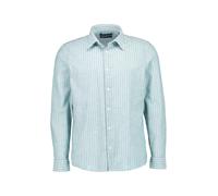 Langarmhemd MARC O'POLO "aus gestreifter Bio-Baumwolle", Herren, Gr. XL, Normalgrößen, multi, eucalyptus, Obermaterial: 100% Baumwolle, gestreift, casual, figurbetont normal, Langarm Doppelmanschette,