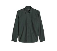 Langarmhemd MARC O'POLO, Herren, Gr. XL, N-Gr, mangrove, Web, Obermaterial: 100% Baumwolle, regular fit normal, Manschette, Hemden (86937419-XL) mangrove