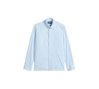 Marc O'Polo Langarmhemd aus Bio-Baumwolle Herren Regular Fit Doppelmanschette Blau 3XL