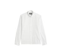 Marc O'Polo Herren Langarmhemd aus Bio-Baumwolle – Regular Fit, Doppelmanschette, Weiß, Gr. 3XL