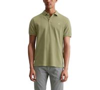 Poloshirt MARC O'POLO "aus reiner Bio-Baumwolle", Herren, Gr. L, grün (olive), Obermaterial: 100% Baumwolle, unifarben, regular fit, Rippbündchen, Shirts (37549159-L) olive