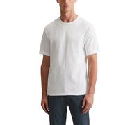 Marc O'Polo Herren 51556 T-Shirt Mit Rundhals-Ausschnitt, Bequemes Oberteil Aus Bio Baumwolle, Klassisches Kurzarmshirt Für, Weiß, L EU