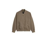Outdoorjacke MARC O'POLO "aus Bio-Baumwoll-Twill", Herren, Gr. L, frozen taupe, Obermaterial: 100% Baumwolle; Futter: 100% Baumwolle, unifarben, regular fit, Rippbündchen, Jacken Outdoorjacke (4244872