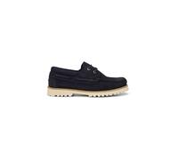 Bootsschuh MARC O'POLO "aus weichem Veloursleder", Herren, Gr. 43, navy, Obermaterial: 100% Leder (Rind), unifarben, Schuhe Bootsschuh (76550244-43) navy