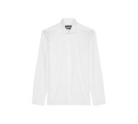 Marc O'Polo Herren Hemd aus Bio-Baumwolle Langarm, Weiß (White), 3XL