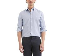 Langarmhemd MARC O'POLO "aus Bio-Baumwoll-Popeline", Herren, Gr. 3XL, Normalgrößen, mb82, Obermaterial: 100% Baumwolle, gestreift, Casual, figurbetont normal, Doppelmanschette, Hemden (22593445-XXXL)