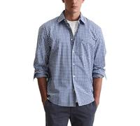 Marc OߴPolo Herren Hemd kariert Langarm, Blau (Multi/Total Eclipse), 3XL