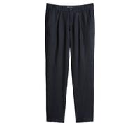 Marc O'Polo Herren Hose - Osby Jogger Pleats, Chino, Leinen, Tapered, Länge 32 29W/32L Blau