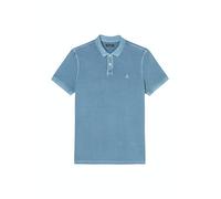 Poloshirt MARC O'POLO, Herren, Gr. L, blau (kaschmir, blau), Piqué, Obermaterial: 100% Baumwolle, regular fit hüftlang, Flachstrickbündchen, Shirts, mit dezenter Logostickerei (48135745-L) kaschmir, b