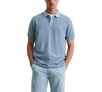 Marc O'Polo Herren Kurzarm-Poloshirt aus Bio-Baumwolle Regular Fit, Blau (Meltwater), 3XL