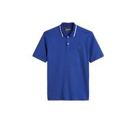 Marc O'Polo Herren Kurzarm-Poloshirt aus Bio-Baumwolle Regular Fit, Blau (Venom Blue), M