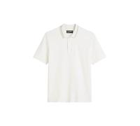 Marc O'Polo Herren Kurzarm-Poloshirt aus Bio-Baumwolle Regular Fit, Cremefarben (Egg White), L