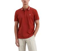 Marc O'Polo Herren Kurzarm-Poloshirt aus Bio-Baumwolle Regular Fit, Rot (Tall Poppy), M