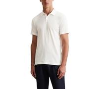 Marc O'Polo Herren Kurzarm-Poloshirt aus Bio-Baumwolle Shaped Fit, Cremefarben (Egg White), XXL