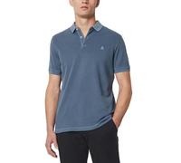 Marc O'Polo Herren Kurzarm-Poloshirt mit Knopfleiste Shaped Fit, Blau (Moon Stone), S