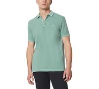 Marc O'Polo Herren Kurzarm-Poloshirt mit Knopfleiste Shaped Fit, Türkis (Midnight Moss), S