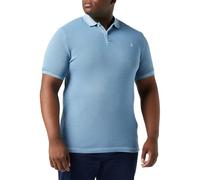 Marc OߴPolo Herren Kurzarm-Poloshirt mit Stretch-Anteil Shaped Fit, Blau (Murphy Marine), XL