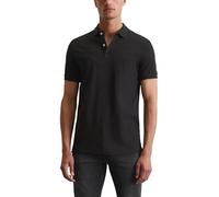 Marc OߴPolo Herren Kurzarm-Poloshirt mit Stretch-Anteil Shaped Fit, Schwarz (Black), XXL