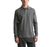 Marc OߴPolo Herren Langarm-Poloshirt aus Bio-Baumwolle Regular Fit, Grau (Graphite Grey Melange), XXL