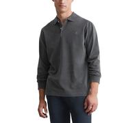 Langarm-Poloshirt MARC O'POLO "aus reiner Bio-Baumwolle" Gr. 3XL, grau Herren Shirts (98956552-XXXL) grau