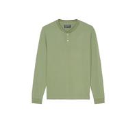 Marc O'Polo Herren Langarmshirt aus Bio-Baumwolle Basic, Grün (Victorian Mist), M