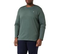 Marc O'Polo Herren Langarmshirt aus Bio-Baumwolle mit Rundhalsausschnitt, Grün (Mangrove), 3XL