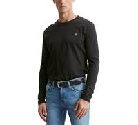 Marc OߴPolo Herren Langarmshirt aus Bio-Baumwolle mit Rundhalsausschnitt, Schwarz (Black), L