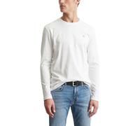 Longsleeve aus Baumwolle mit Label-Print XXL men Weiss
