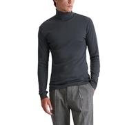 Marc O'Polo Shaped Fit Langarmshirt aus reiner Baumwolle mit Rollkragen in Marine, Größe XL