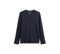 Marc OߴPolo Herren Langarmshirt mit Rundhalsausschnitt Regular Fit, Blau (Dark Navy), XL