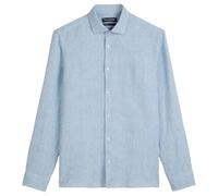 Marc OߴPolo Herren Leinenhemd Langarm Shaped Fit, Blau (Mulit/Angels Wings), XL