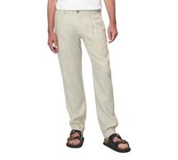 Marc O'Polo Herren Leinenhose mit elastischem Bund lang, Beige (Gray Silk), W29/L32