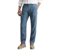 Marc O'Polo Herren Leinenhose mit elastischem Bund lang, Blau (Storm), W29/L32