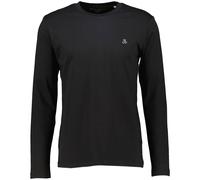 Marc OߴPolo Herren Langarmshirt aus Bio-Baumwolle mit Rundhalsausschnitt, Schwarz (Black), M