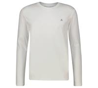 Marc OߴPolo Herren Langarmshirt aus Bio-Baumwolle mit Rundhalsausschnitt, Weiß (White), M