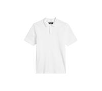 Marc O'Polo Herren Kurzarm-Poloshirt – aus Bio-Baumwolle – Regular Fit – Weiß, Gr. S