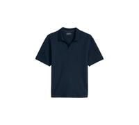 Poloshirt MARC O'POLO "aus schwerem Ripp-Jersey", Herren, Gr. XL, schwarz navy, Obermaterial: 100% Baumwolle, unifarben, loose fit, Shirts (88355734-XL) schwarz navy